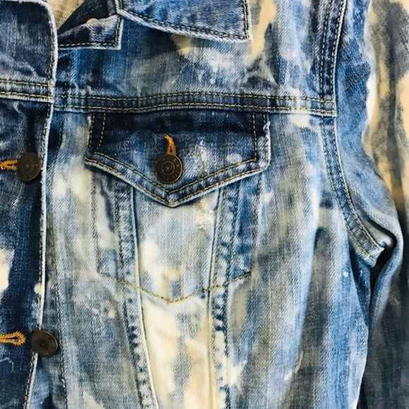 Denim and‎ Supply bleach wash jean jacket - Picture 3 of 6